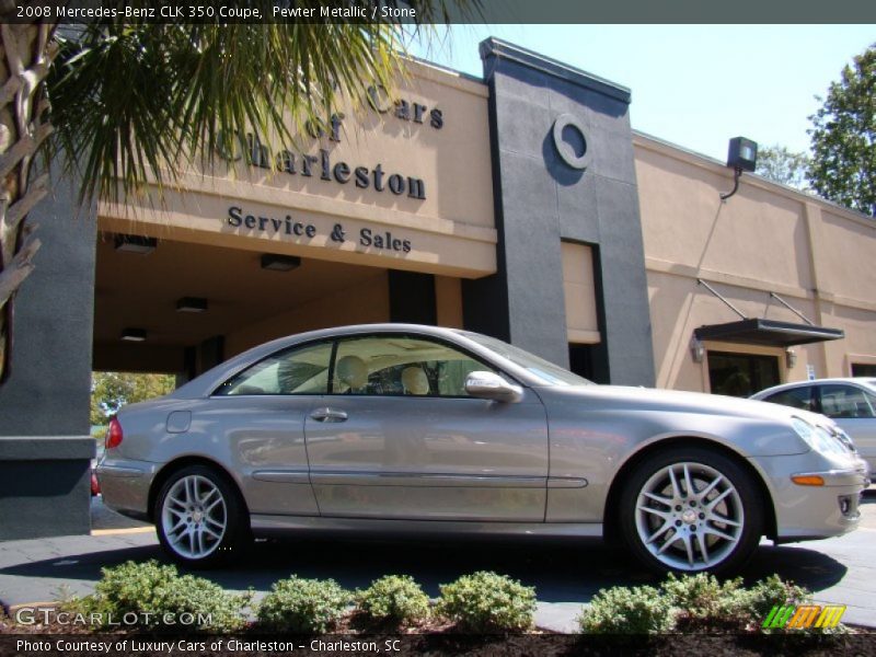 Pewter Metallic / Stone 2008 Mercedes-Benz CLK 350 Coupe