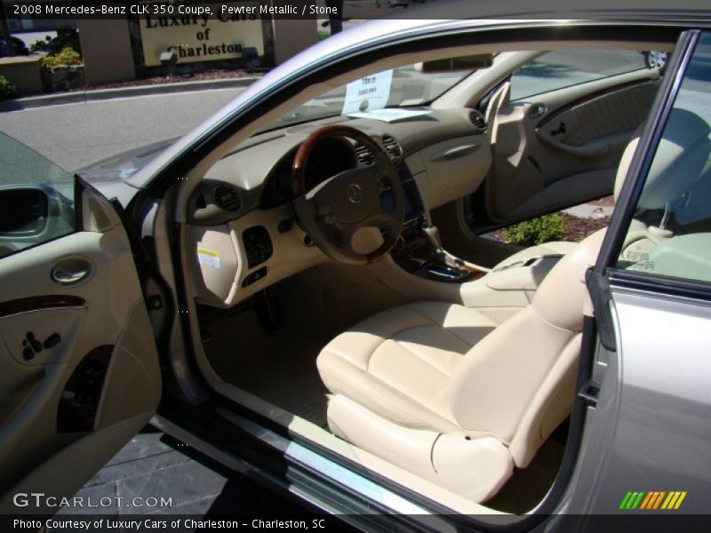 Pewter Metallic / Stone 2008 Mercedes-Benz CLK 350 Coupe