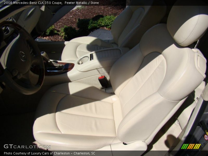 Pewter Metallic / Stone 2008 Mercedes-Benz CLK 350 Coupe