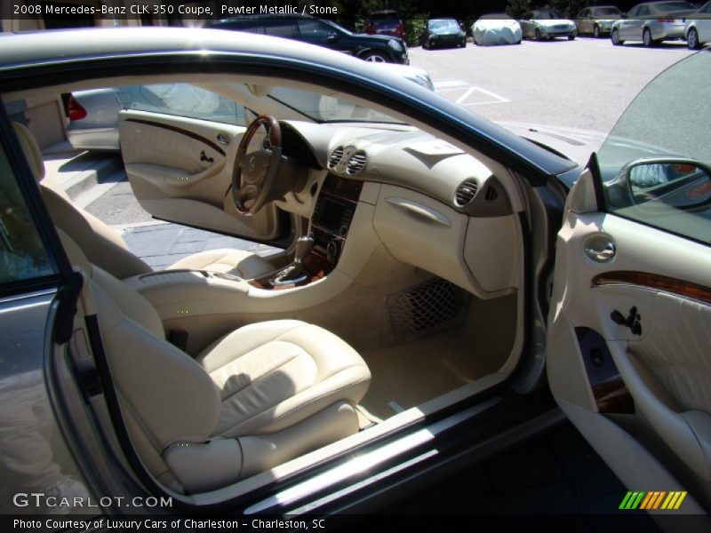 Pewter Metallic / Stone 2008 Mercedes-Benz CLK 350 Coupe
