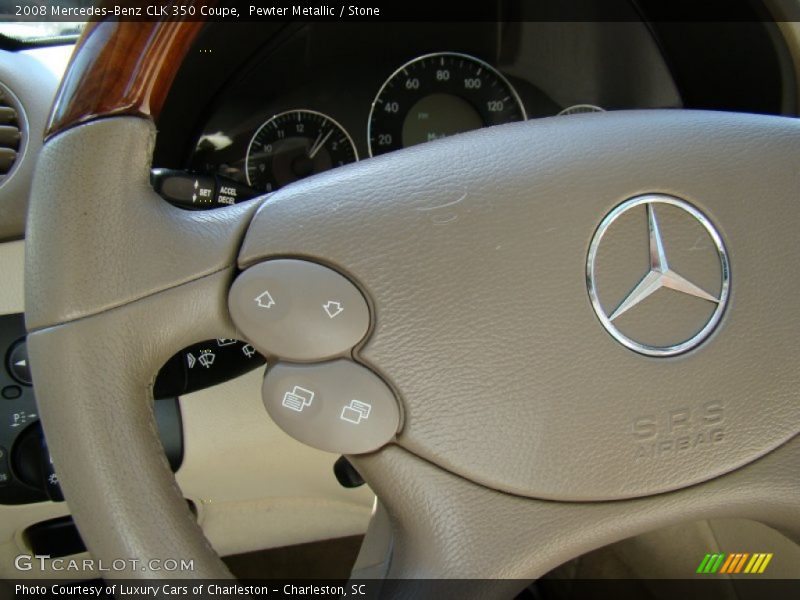Pewter Metallic / Stone 2008 Mercedes-Benz CLK 350 Coupe