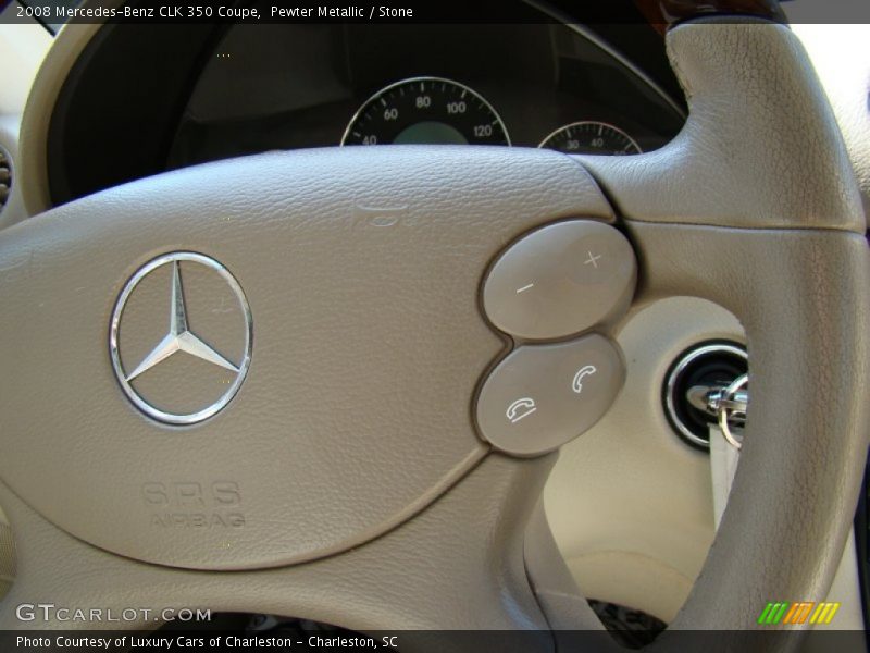 Pewter Metallic / Stone 2008 Mercedes-Benz CLK 350 Coupe