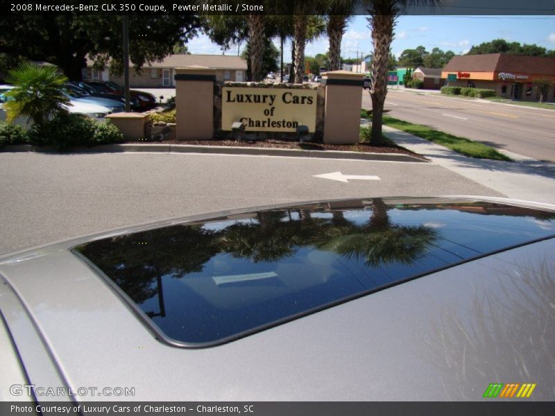 Pewter Metallic / Stone 2008 Mercedes-Benz CLK 350 Coupe