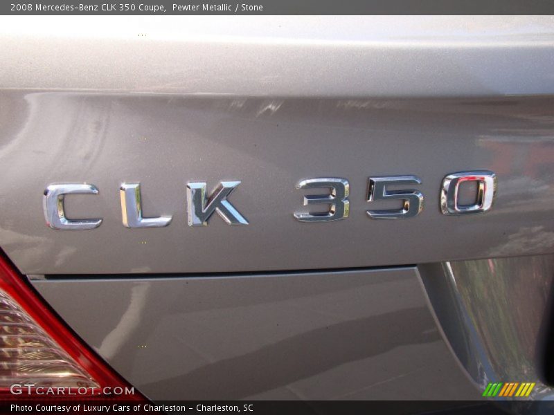 Pewter Metallic / Stone 2008 Mercedes-Benz CLK 350 Coupe