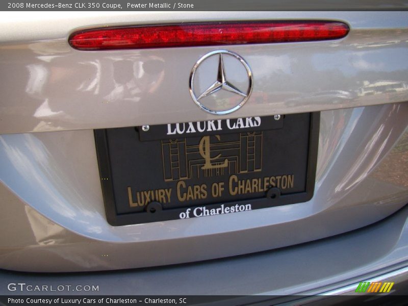 Pewter Metallic / Stone 2008 Mercedes-Benz CLK 350 Coupe