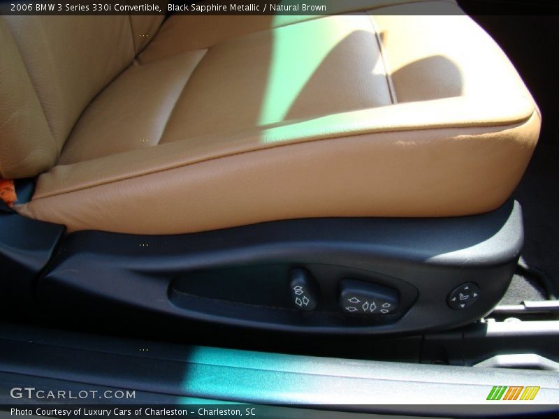 Black Sapphire Metallic / Natural Brown 2006 BMW 3 Series 330i Convertible