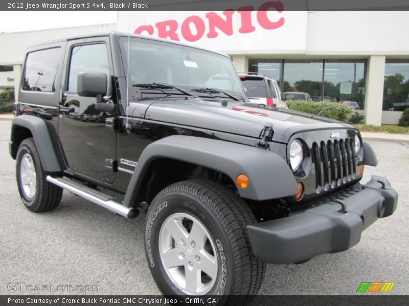 Black / Black 2012 Jeep Wrangler Sport S 4x4