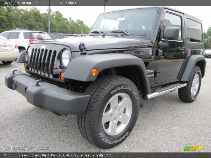 Black / Black 2012 Jeep Wrangler Sport S 4x4