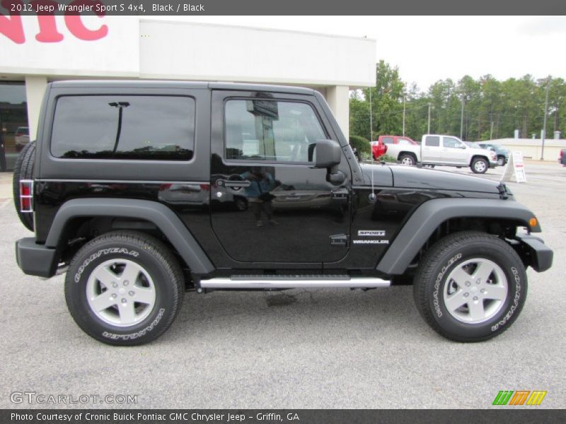 Black / Black 2012 Jeep Wrangler Sport S 4x4