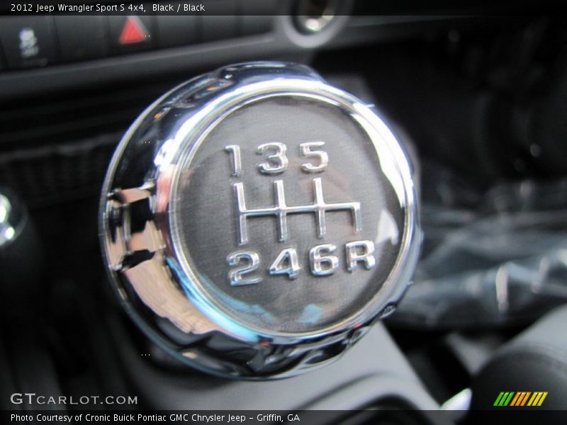  2012 Wrangler Sport S 4x4 6 Speed Manual Shifter