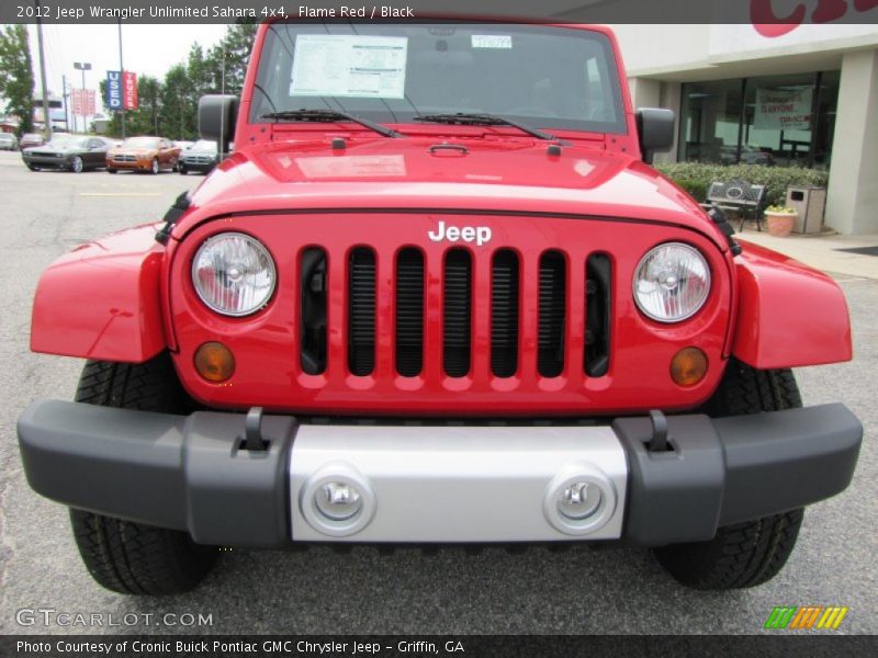 Flame Red / Black 2012 Jeep Wrangler Unlimited Sahara 4x4