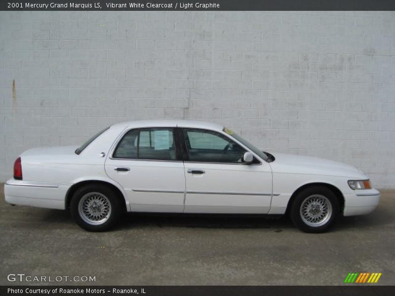 Vibrant White Clearcoat / Light Graphite 2001 Mercury Grand Marquis LS