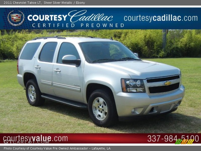 Sheer Silver Metallic / Ebony 2011 Chevrolet Tahoe LT