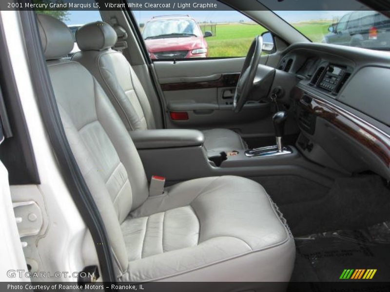 Vibrant White Clearcoat / Light Graphite 2001 Mercury Grand Marquis LS