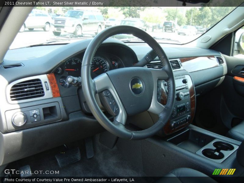 Sheer Silver Metallic / Ebony 2011 Chevrolet Tahoe LT
