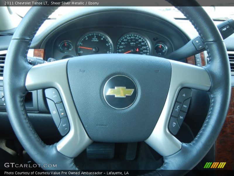 Sheer Silver Metallic / Ebony 2011 Chevrolet Tahoe LT