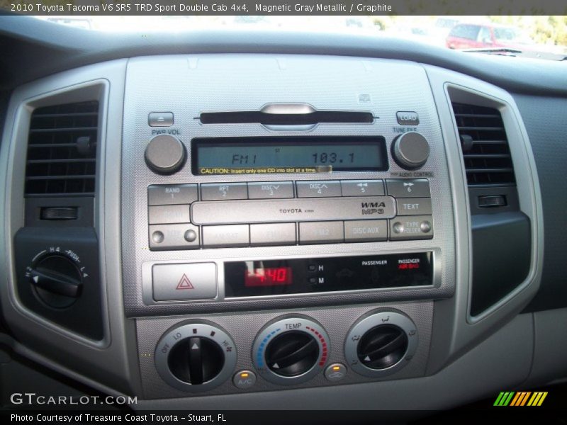 Magnetic Gray Metallic / Graphite 2010 Toyota Tacoma V6 SR5 TRD Sport Double Cab 4x4