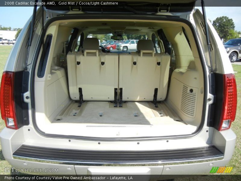 Gold Mist / Cocoa/Light Cashmere 2008 Cadillac Escalade AWD