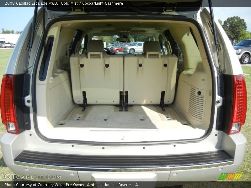 Gold Mist / Cocoa/Light Cashmere 2008 Cadillac Escalade AWD