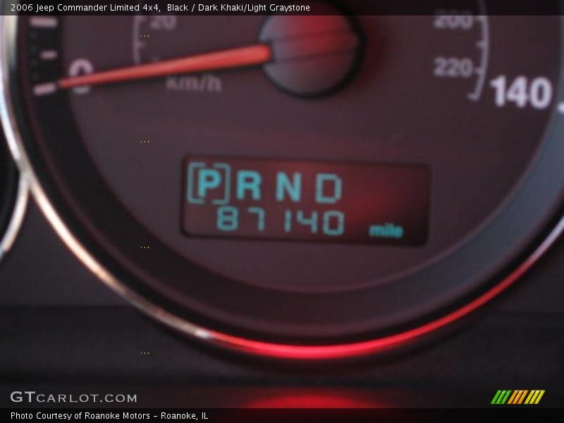 Black / Dark Khaki/Light Graystone 2006 Jeep Commander Limited 4x4