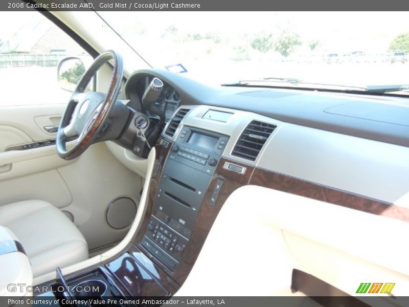 Gold Mist / Cocoa/Light Cashmere 2008 Cadillac Escalade AWD