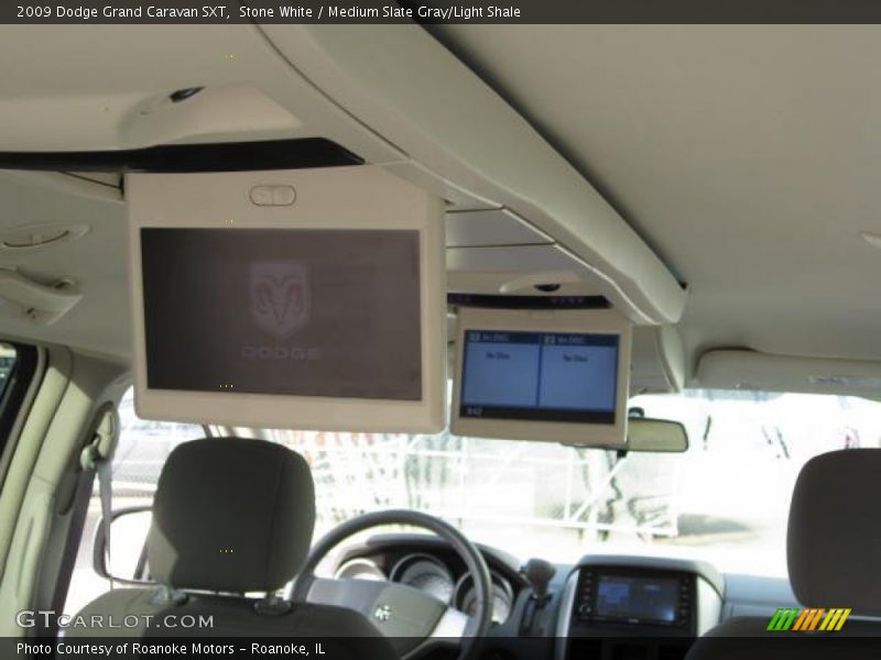 Stone White / Medium Slate Gray/Light Shale 2009 Dodge Grand Caravan SXT