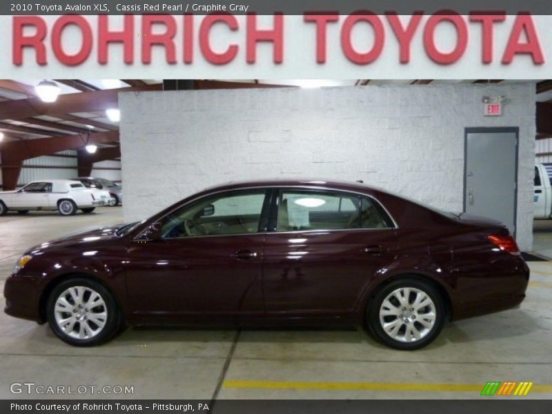 Cassis Red Pearl / Graphite Gray 2010 Toyota Avalon XLS