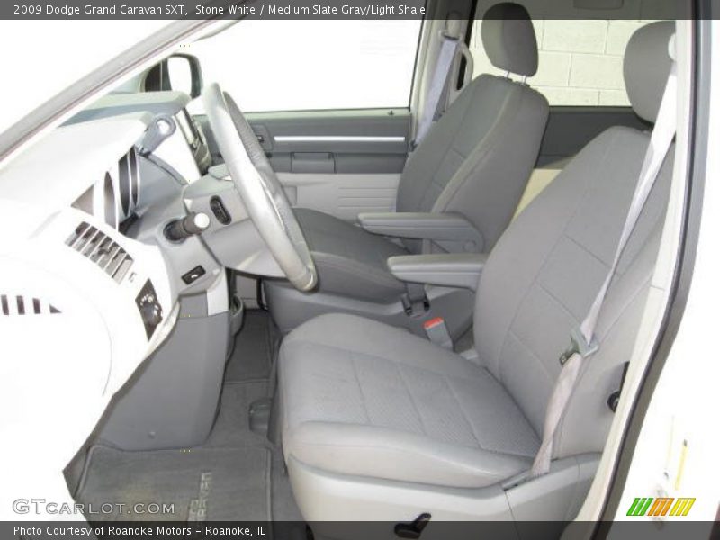 Stone White / Medium Slate Gray/Light Shale 2009 Dodge Grand Caravan SXT