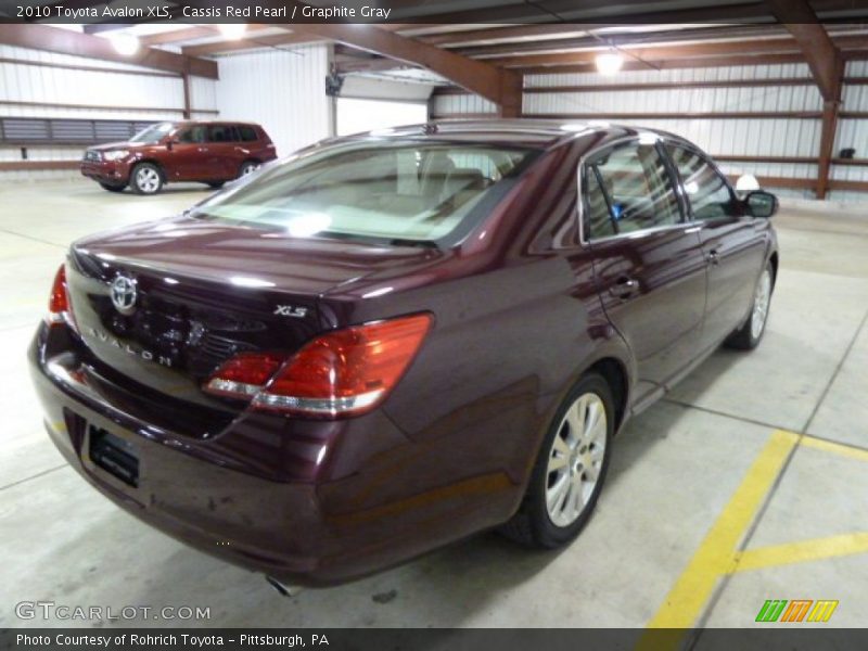 Cassis Red Pearl / Graphite Gray 2010 Toyota Avalon XLS