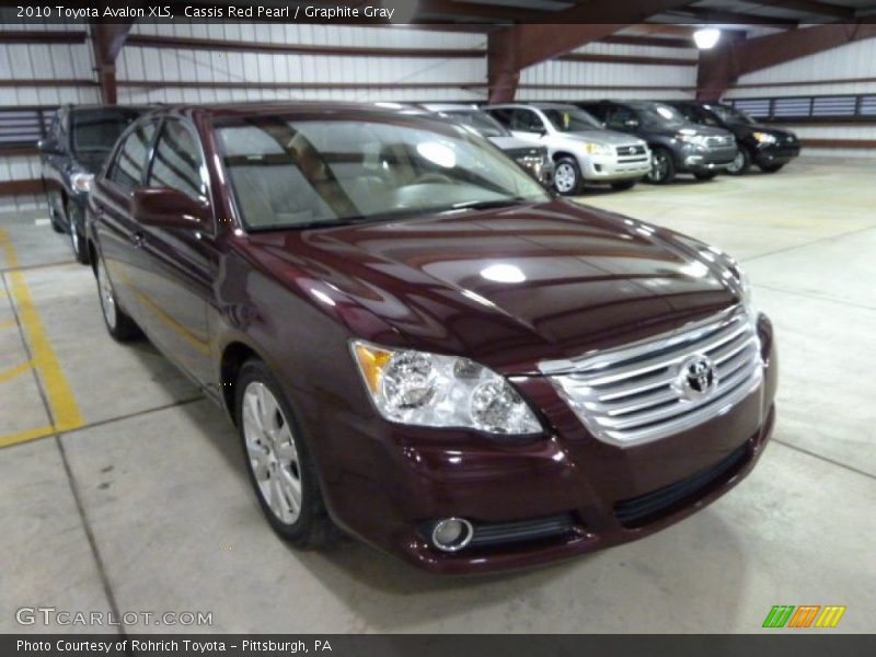 Cassis Red Pearl / Graphite Gray 2010 Toyota Avalon XLS