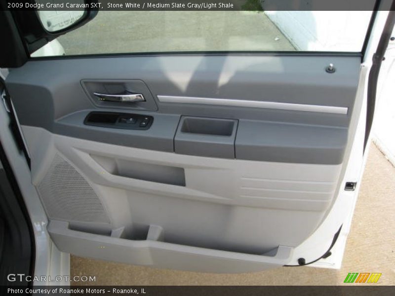 Stone White / Medium Slate Gray/Light Shale 2009 Dodge Grand Caravan SXT