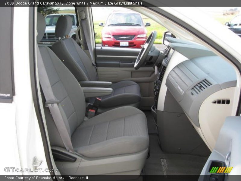 Stone White / Medium Slate Gray/Light Shale 2009 Dodge Grand Caravan SXT