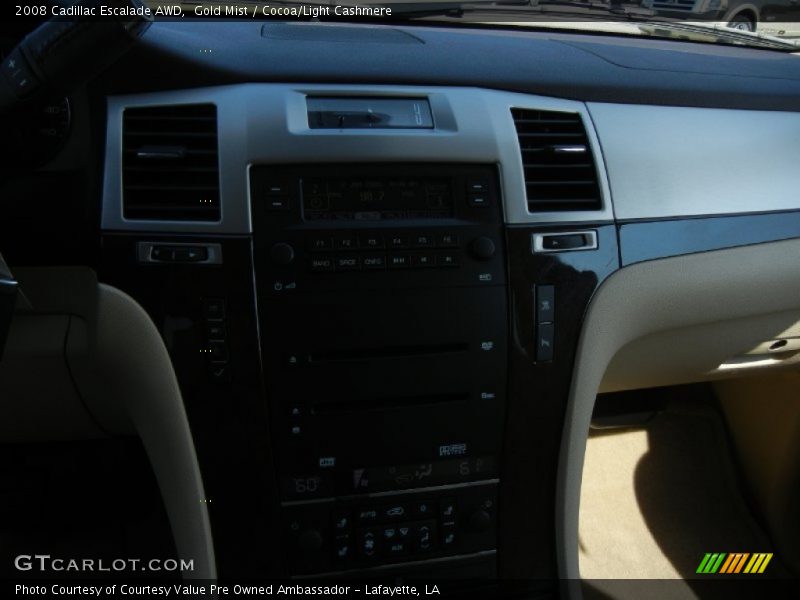 Gold Mist / Cocoa/Light Cashmere 2008 Cadillac Escalade AWD