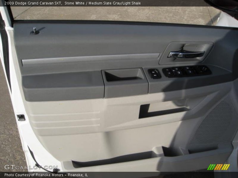 Stone White / Medium Slate Gray/Light Shale 2009 Dodge Grand Caravan SXT