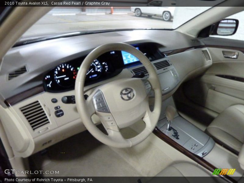 Cassis Red Pearl / Graphite Gray 2010 Toyota Avalon XLS
