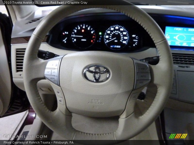 Cassis Red Pearl / Graphite Gray 2010 Toyota Avalon XLS