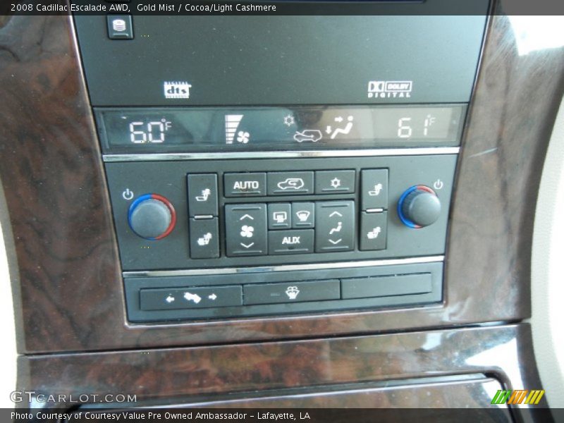 Gold Mist / Cocoa/Light Cashmere 2008 Cadillac Escalade AWD
