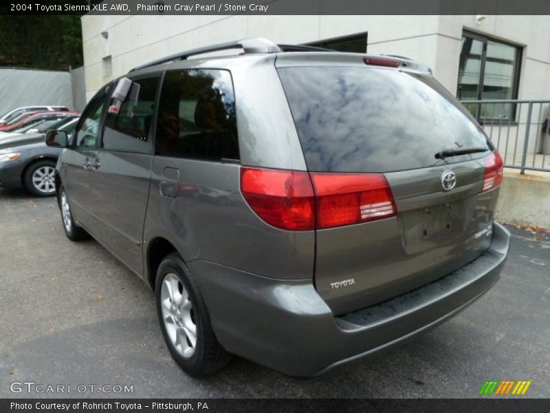 Phantom Gray Pearl / Stone Gray 2004 Toyota Sienna XLE AWD