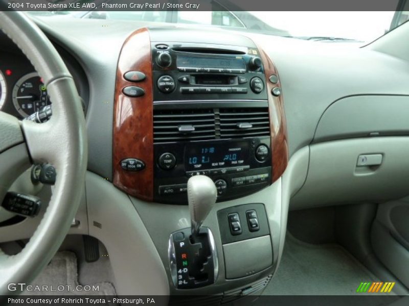 Phantom Gray Pearl / Stone Gray 2004 Toyota Sienna XLE AWD