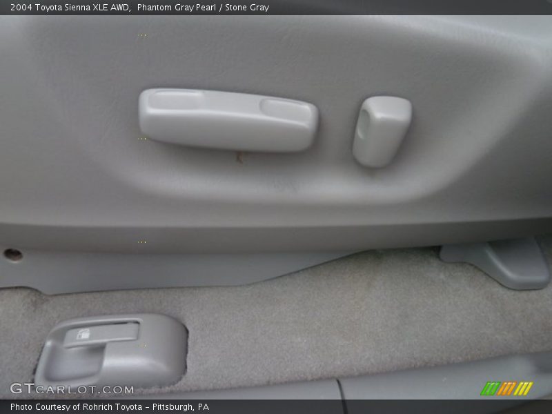 Phantom Gray Pearl / Stone Gray 2004 Toyota Sienna XLE AWD