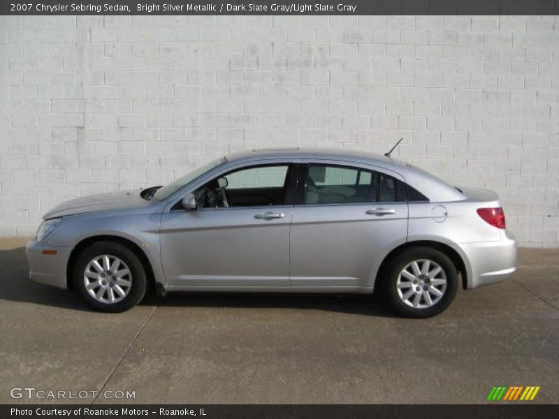 Bright Silver Metallic / Dark Slate Gray/Light Slate Gray 2007 Chrysler Sebring Sedan