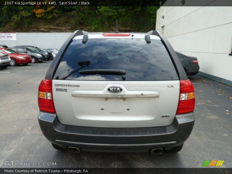 Satin Silver / Black 2007 Kia Sportage LX V6 4WD