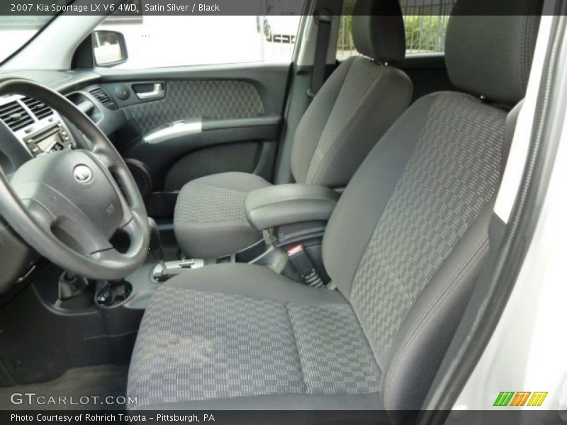 Satin Silver / Black 2007 Kia Sportage LX V6 4WD