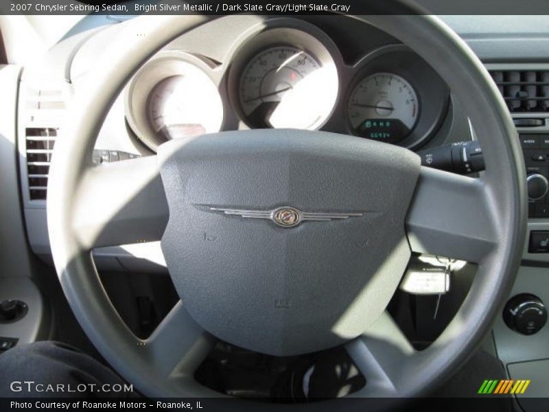 Bright Silver Metallic / Dark Slate Gray/Light Slate Gray 2007 Chrysler Sebring Sedan