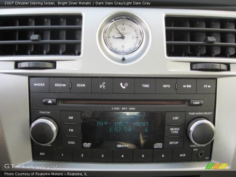 Bright Silver Metallic / Dark Slate Gray/Light Slate Gray 2007 Chrysler Sebring Sedan