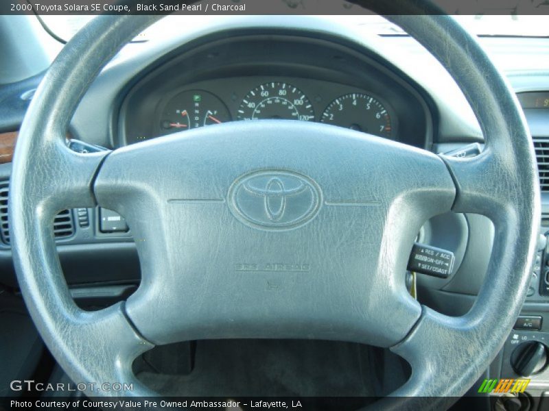 Black Sand Pearl / Charcoal 2000 Toyota Solara SE Coupe