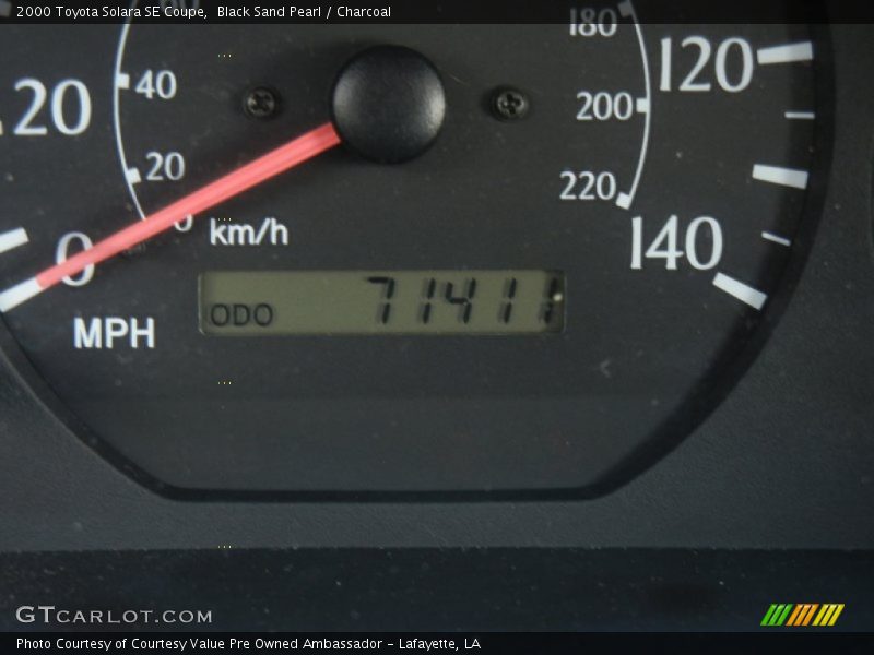 Black Sand Pearl / Charcoal 2000 Toyota Solara SE Coupe