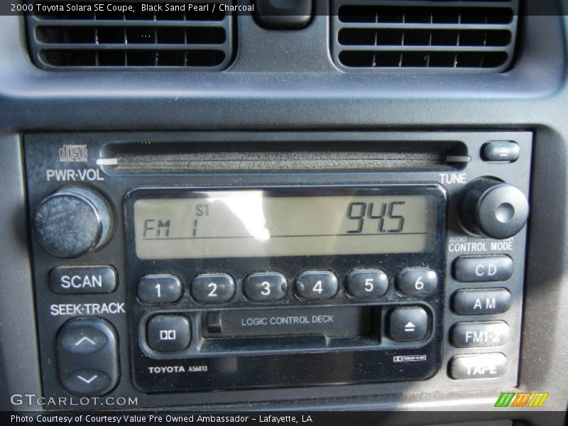 Black Sand Pearl / Charcoal 2000 Toyota Solara SE Coupe