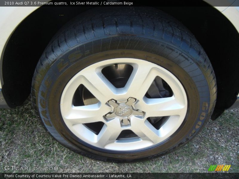 Ice Silver Metallic / Cardamom Beige 2010 Audi Q7 3.6 Premium quattro