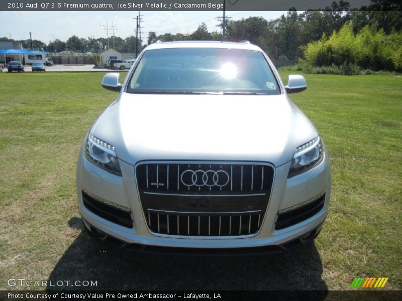 Ice Silver Metallic / Cardamom Beige 2010 Audi Q7 3.6 Premium quattro